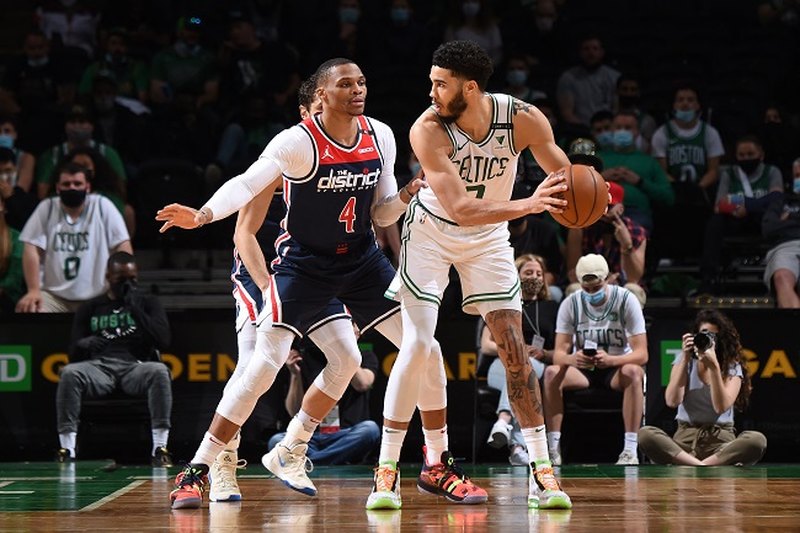 Tatum Celtics Wizards playoffs